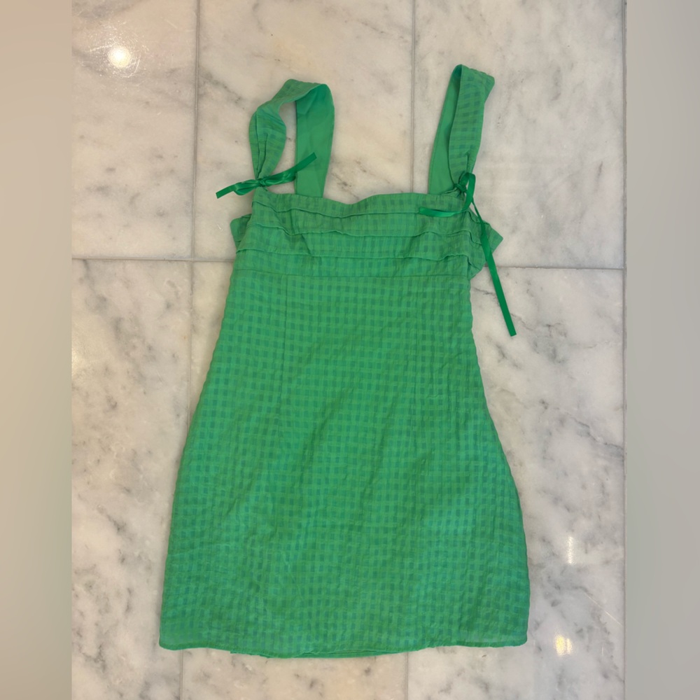 Beginning Boutique Green Mini Dress